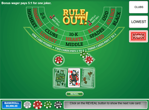 Screenshot of gameplay for Rule Out!