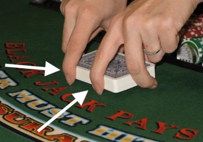 This picture shows how I'm holding the deck