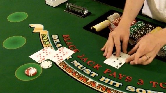 The Player tips the dealer by betting for them