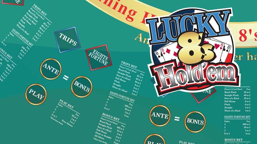 Lucky 8's Hold'Em Table Layout