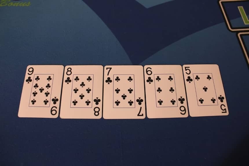 This picture is an example of a Straight Flush