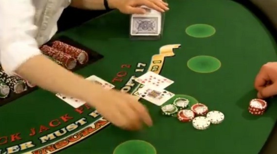 Dealer breaks down a rainbow bet Dealer breaks down a rainbow bet