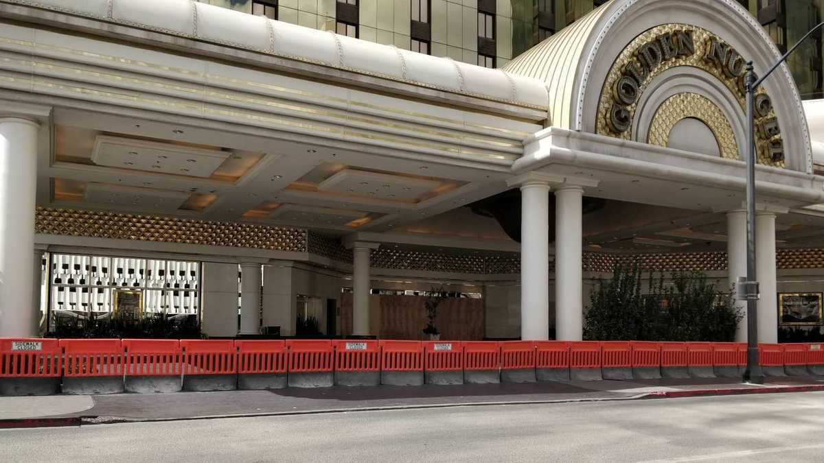 Golden Nugget boarded up