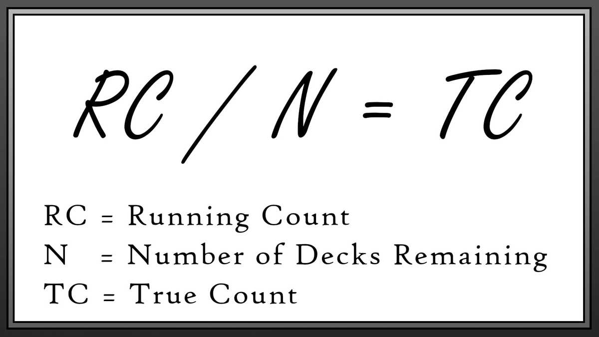 True Count Equation