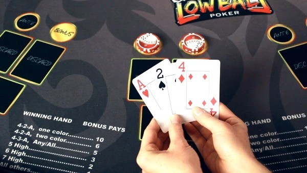 This is the best hand you can get, an ace, two and a four This is the best hand you can get, an ace, two and a four